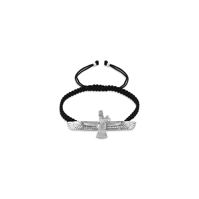 Farvahar Collection - Gümüş Farvahar İpli Bileklik