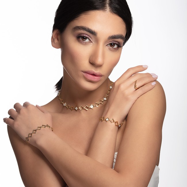 Noghteh Collection - Gold Noghteh Bracelet