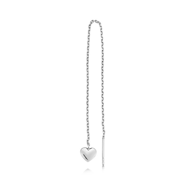 Uniq Design - Gümüş Kalp Küpe