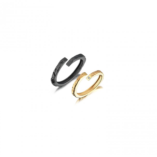 Lava Infinite Love Couple Ring - Thumbnail