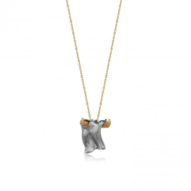 Matador Gold Horn Necklace - Thumbnail
