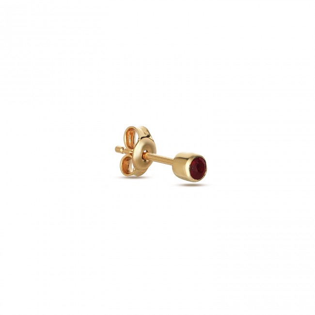 Matador Gold Ruby Earring - Thumbnail