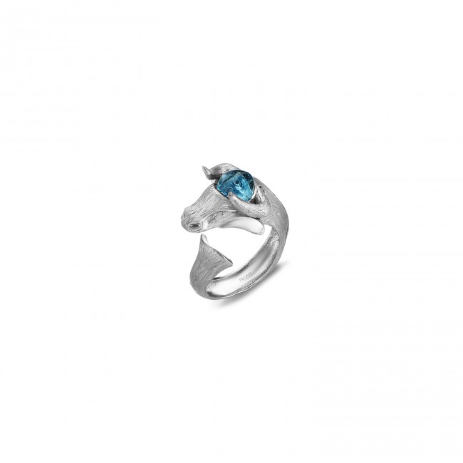 Matador Collection - Matador Silver Aquamarine Ring