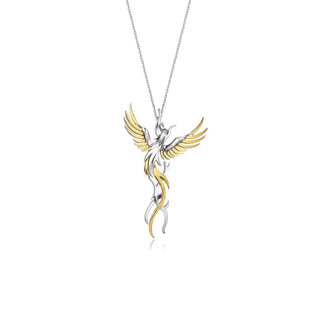 Phoenix / Simorgh Silver Necklace - Thumbnail