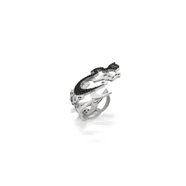 Rumi Collection - Rumi Heech Stone Silver Ring (1)