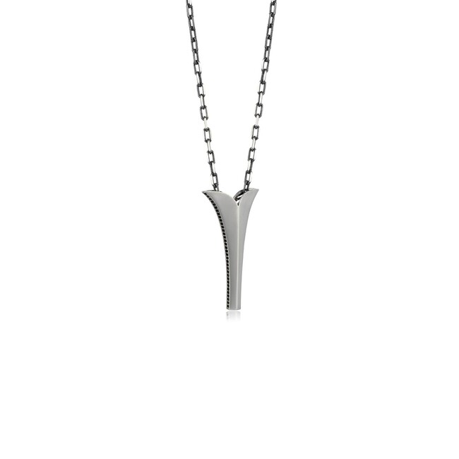 Farvahar Collection - Silver Farvahar Cuneiform Necklace