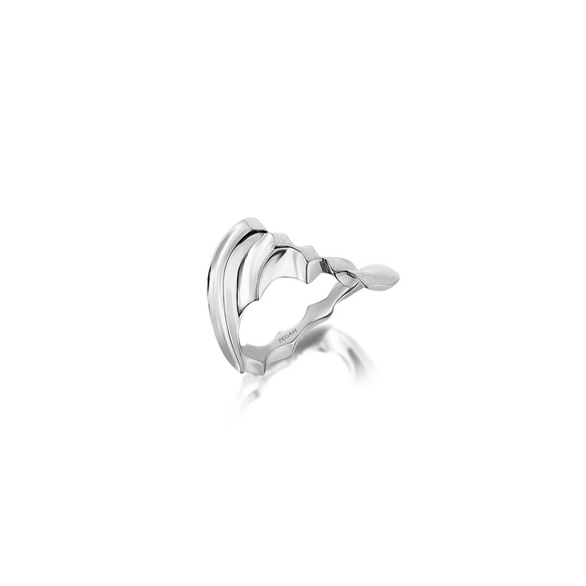 Noghteh Infinite Love Eshgh Silver Ring - Thumbnail