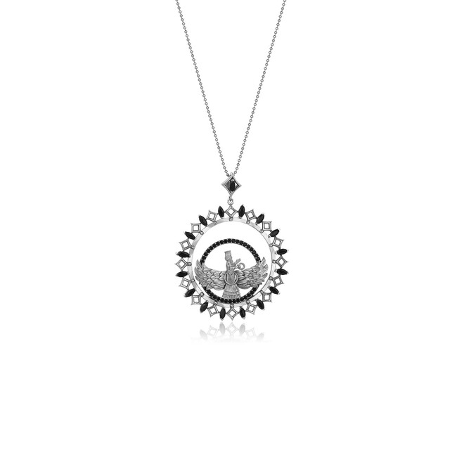 Farvahar Collection - Silver Farvahar Necklace