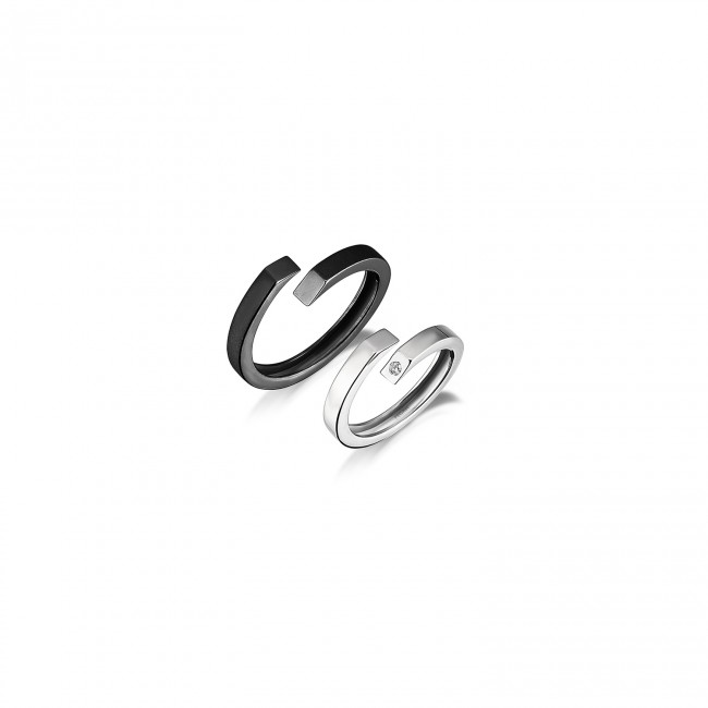 Lava - Infinity Couple Silver Ring