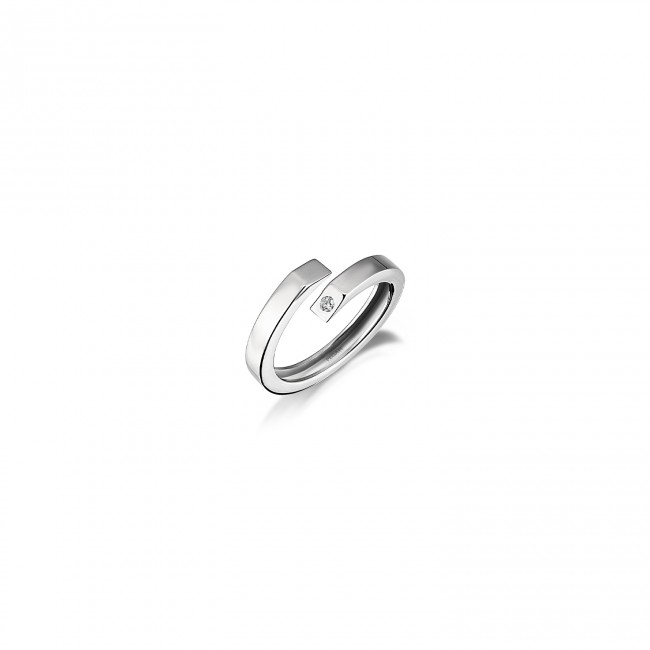 Lava - Infinity Brilliant Silver Ring