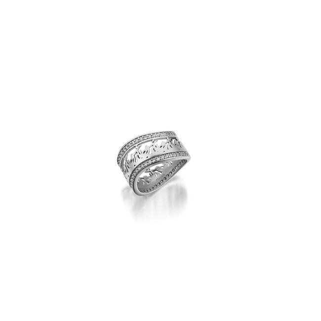 Rumi Collection - Rumi Love Eshgh & Life Jan Curve Silver Ring