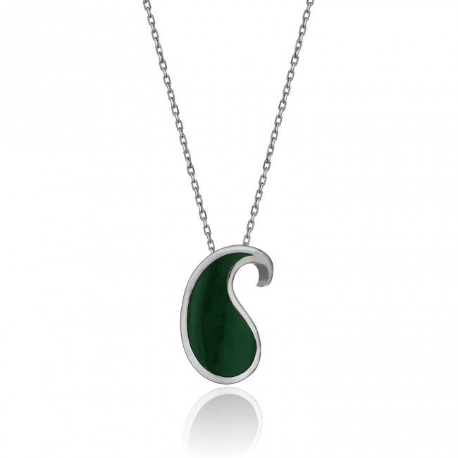 Botteh Collection - Botte Enameled Silver Necklace