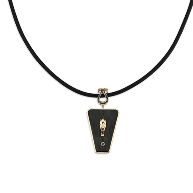 Horse Collection - Shabdiz Horse Leather Gold Necklace (1)