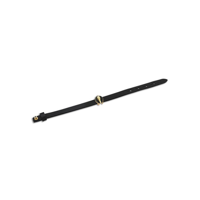 Shabrang Horse Leather Gold Wirstband - Thumbnail