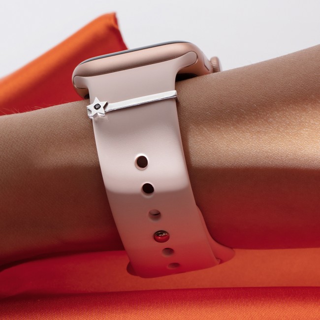 Single Pieces Collection - Yıldız Pırlantalı Altın Apple Watch Aksesuar
